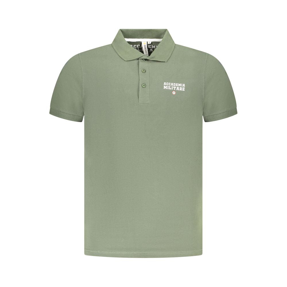 Grünes Poloshirt aus Baumwolle der Militärakademie