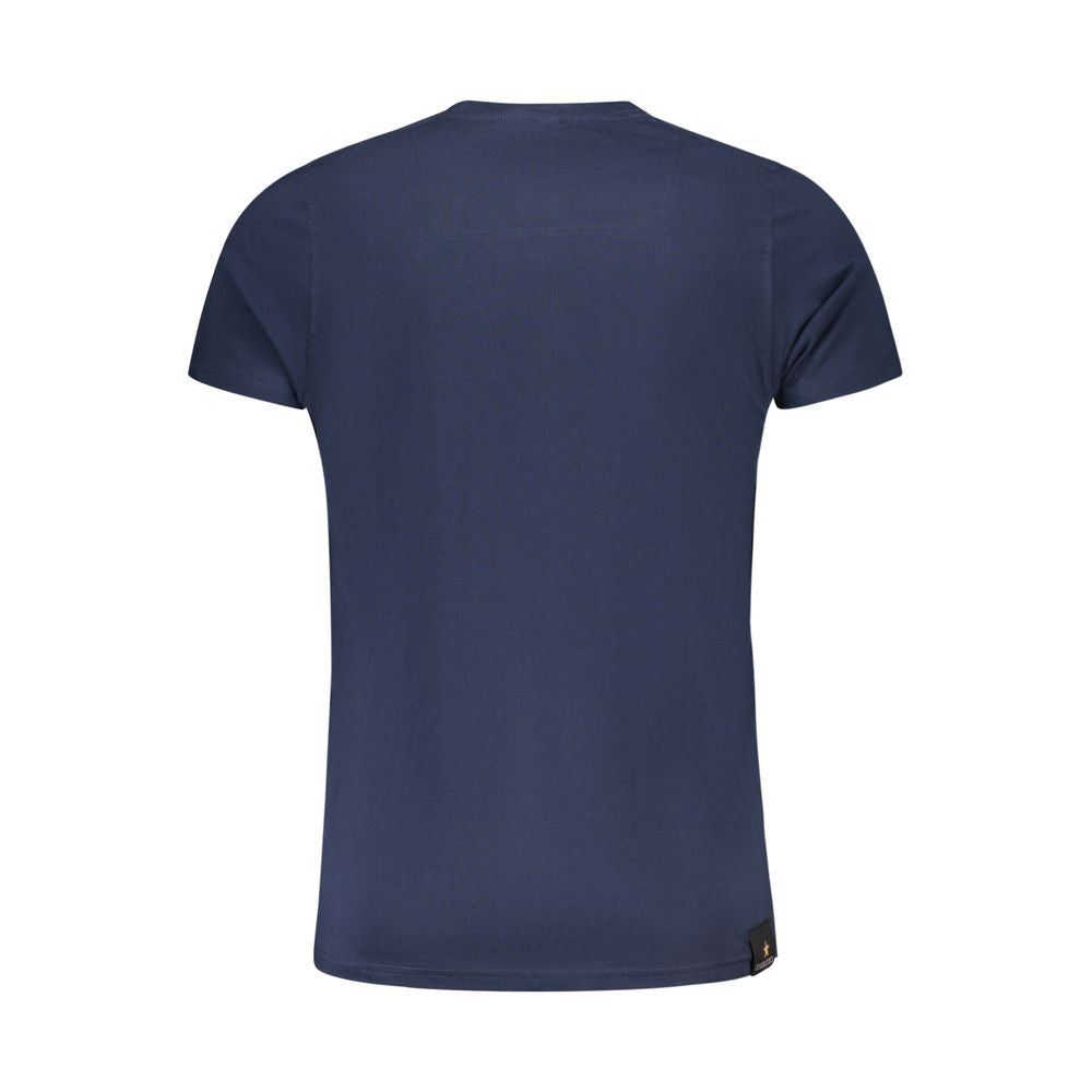 Blaues Baumwoll-T-Shirt der Militärakademie
