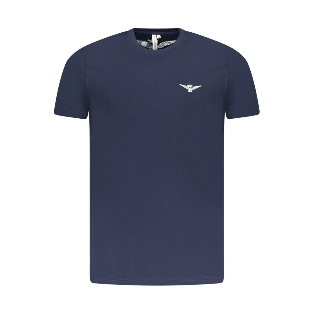 Blaues Baumwoll-T-Shirt der Militärakademie