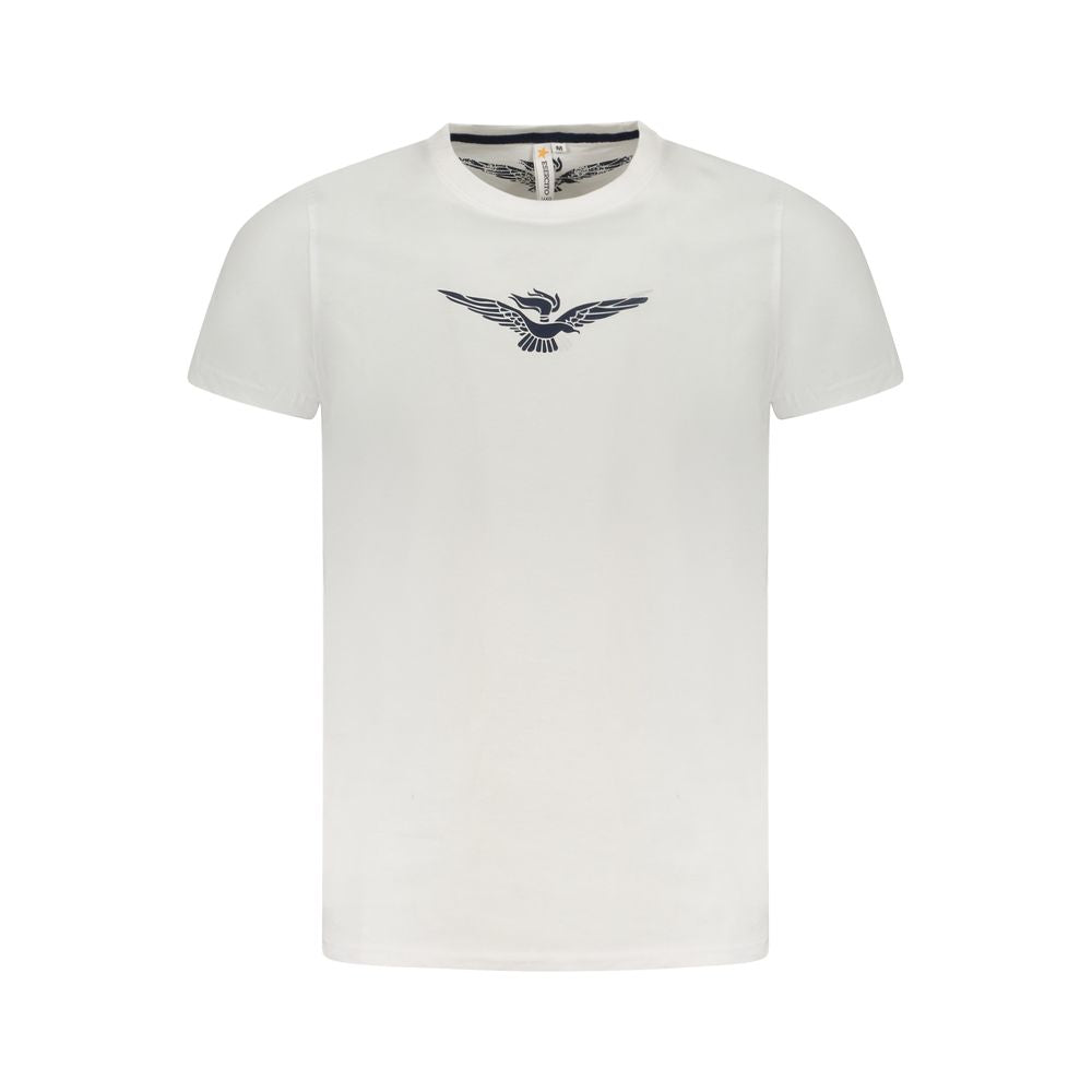 Weißes Baumwoll-T-Shirt der Militärakademie