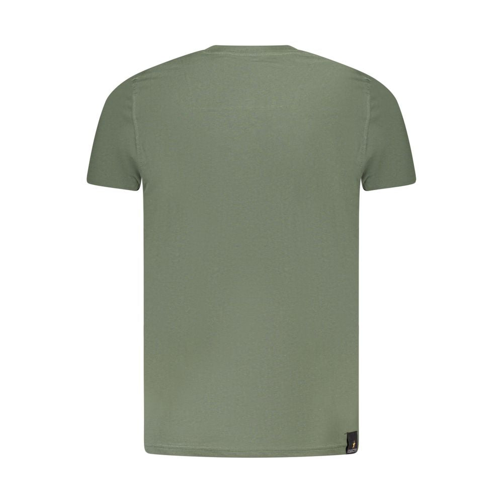 Grünes Baumwoll-T-Shirt der Militärakademie
