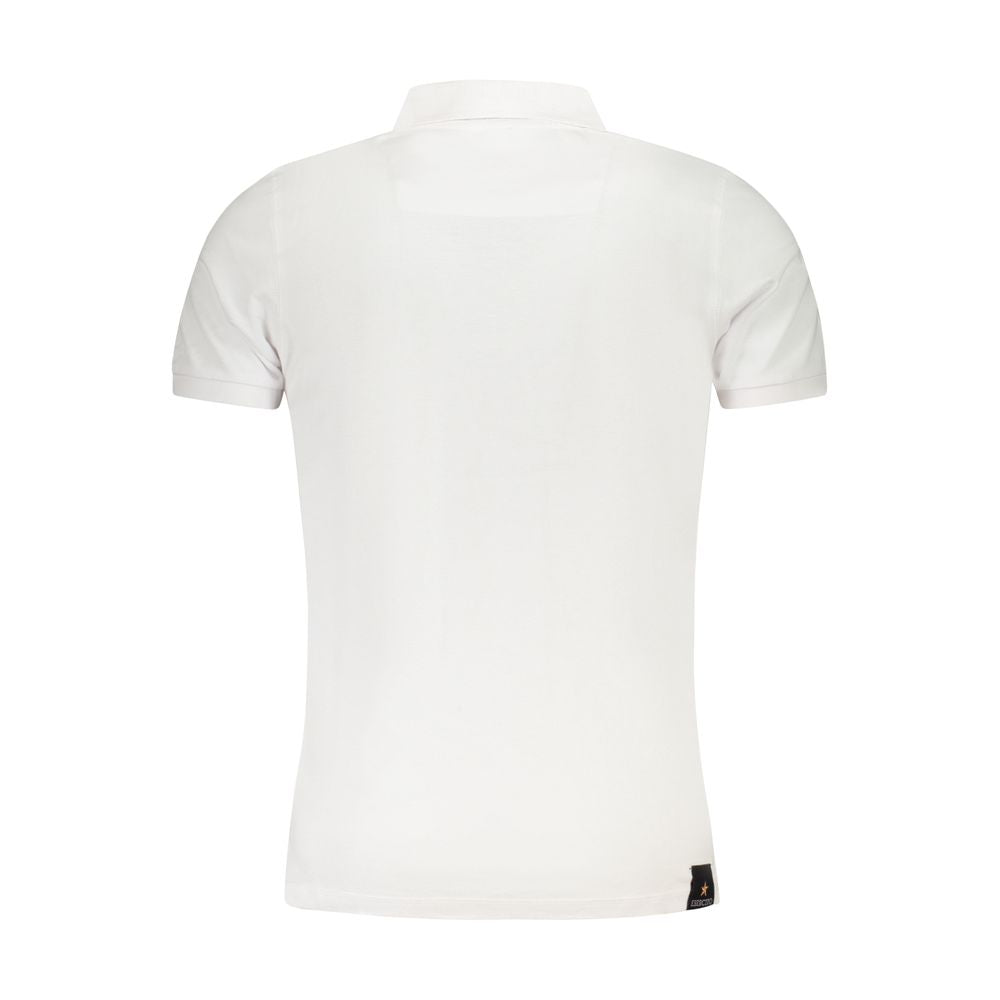Weißes Poloshirt aus Baumwolle der Militärakademie