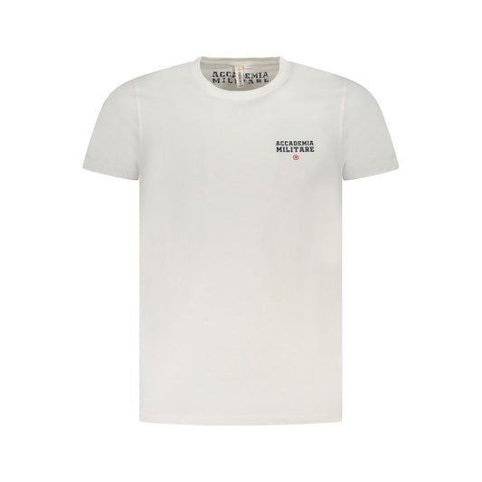 Weißes Baumwoll-T-Shirt der Militärakademie