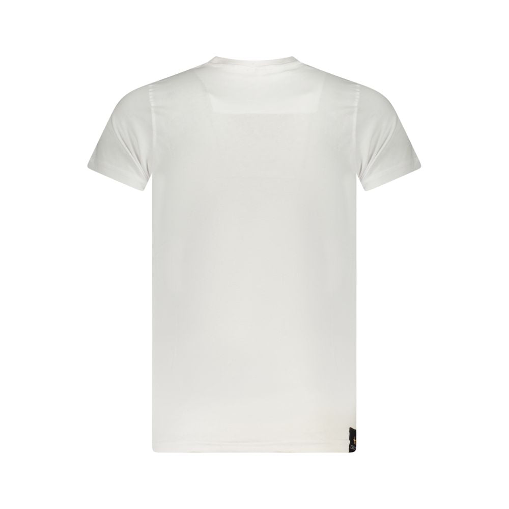Weißes Baumwoll-T-Shirt der Militärakademie