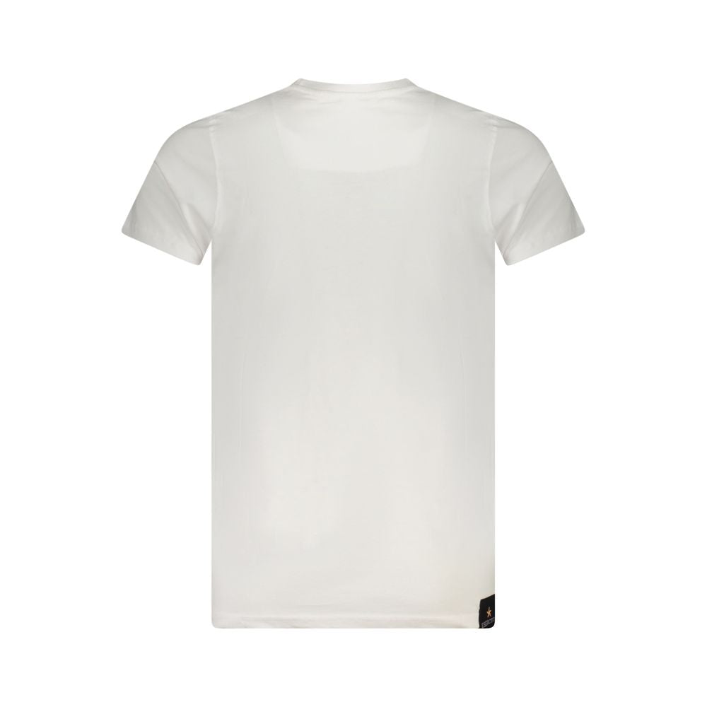 Weißes Baumwoll-T-Shirt der Militärakademie