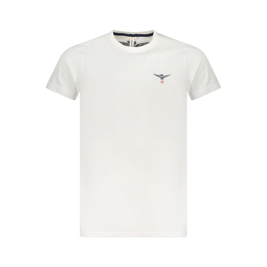 Weißes Baumwoll-T-Shirt der Militärakademie