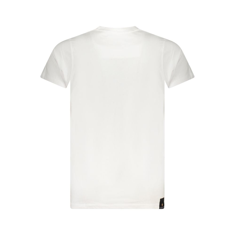 Weißes Baumwoll-T-Shirt der Militärakademie