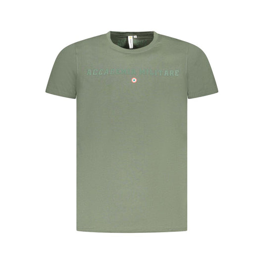 Grünes Baumwoll-T-Shirt der Militärakademie