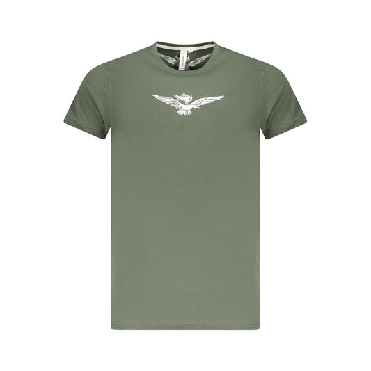 Grünes Baumwoll-T-Shirt der Militärakademie