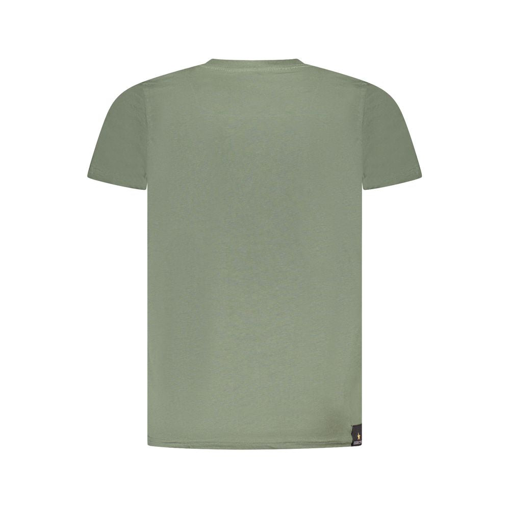 Grünes Baumwoll-T-Shirt der Militärakademie