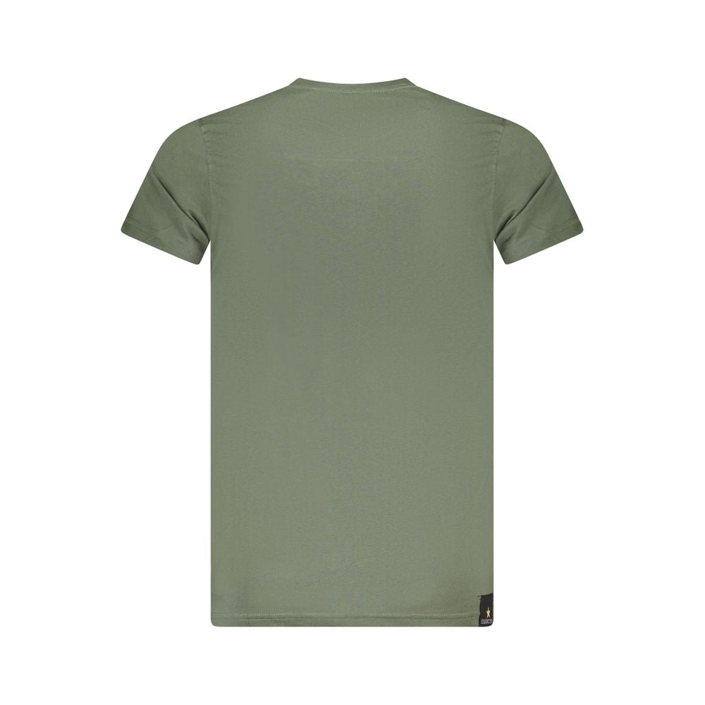 Grünes Baumwoll-T-Shirt der Militärakademie
