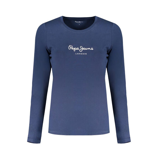 Pepe Jeans Blue Cotton Women T-Shirt