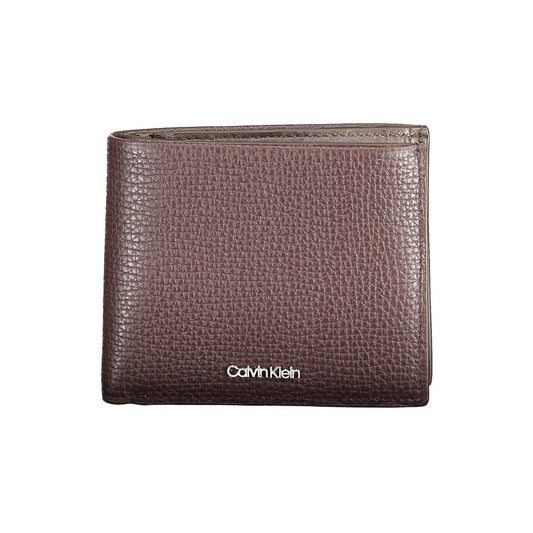 Calvin Klein Braune Lederbrieftasche