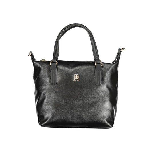 Tommy Hilfiger – Schwarze Polyester-Handtasche