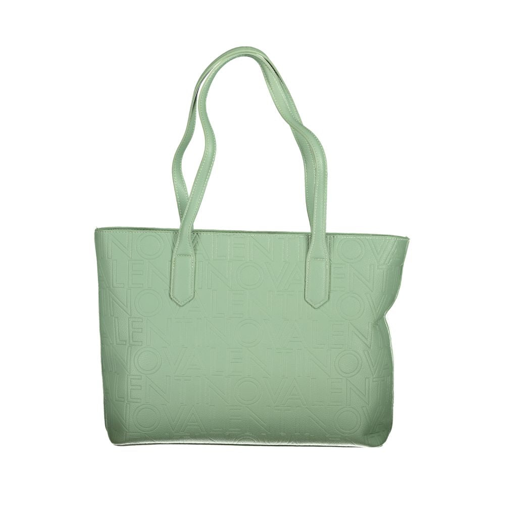 Mario Valentino Grüne Polyethylen-Handtasche