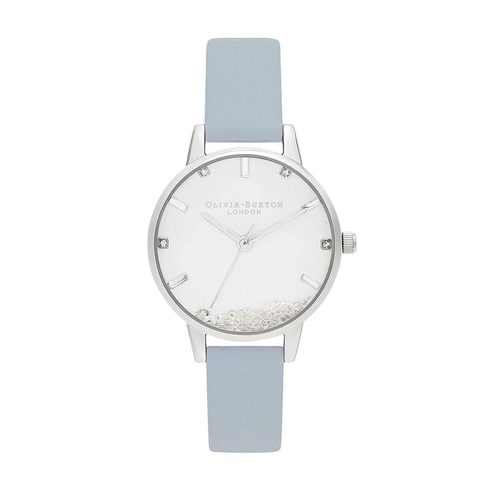 Olivia Burton – Blaue Kunstlederuhr