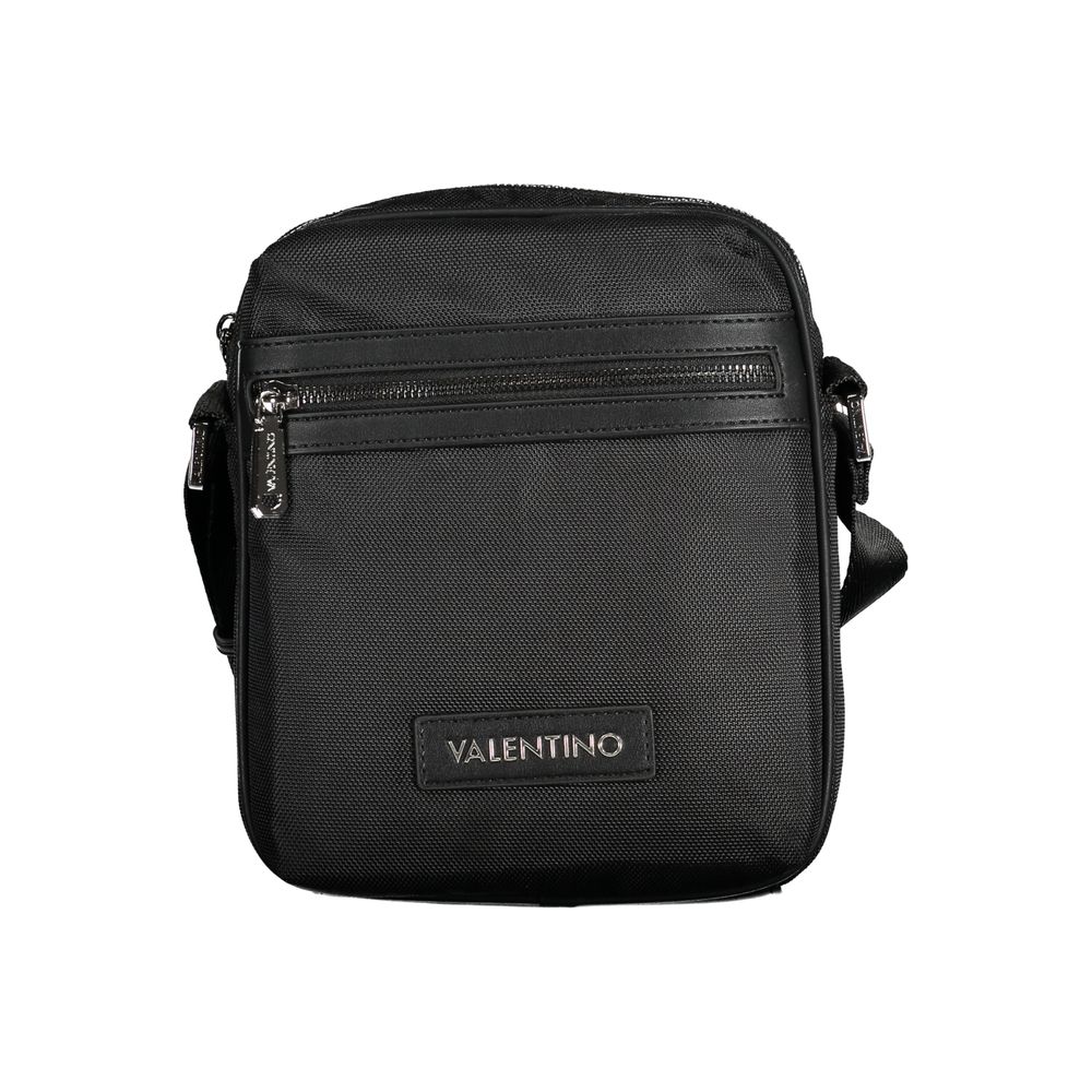 Mario Valentino – Schwarze Polyester-Umhängetasche