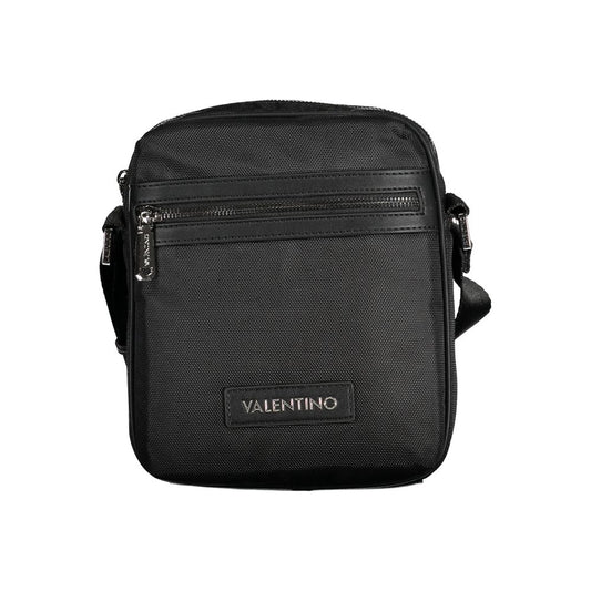 Mario Valentino – Schwarze Polyester-Umhängetasche
