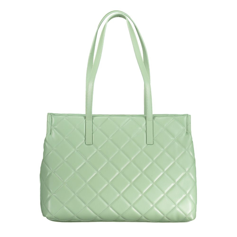 Mario Valentino Grüne Polyethylen-Handtasche