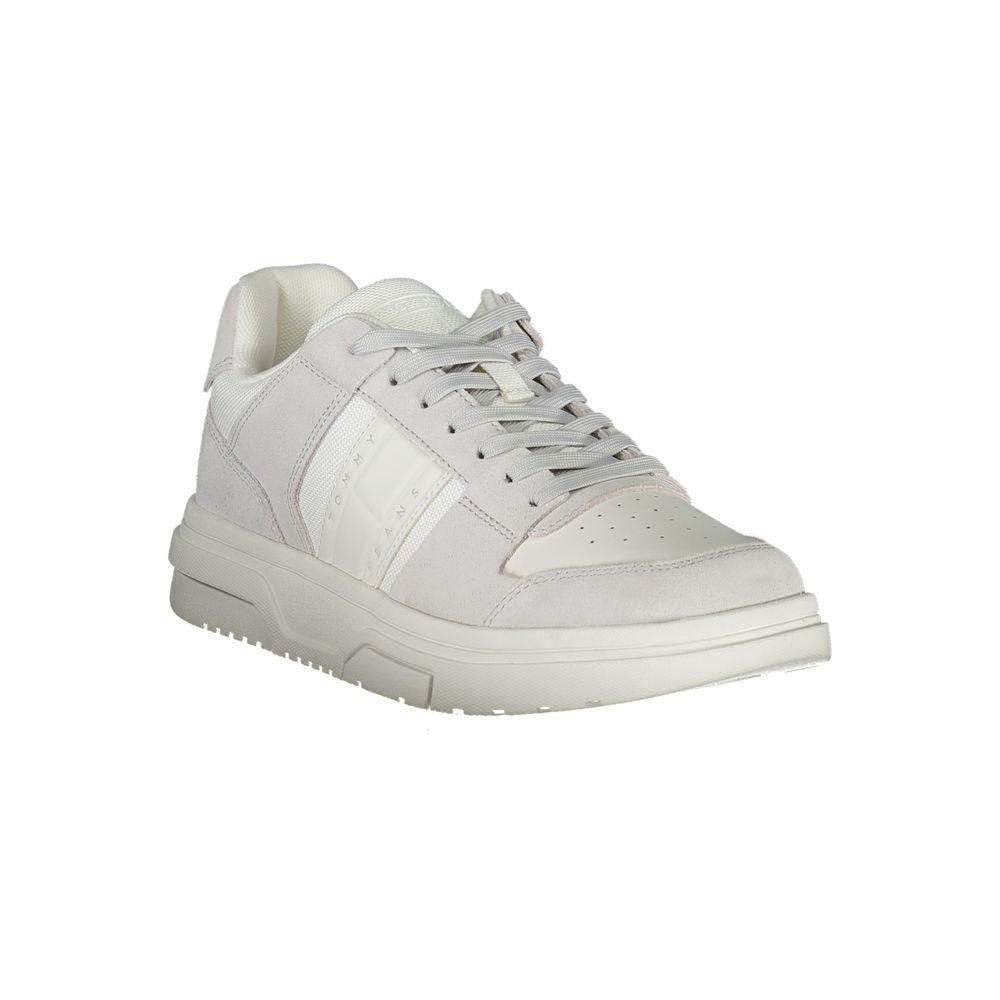 Tommy Hilfiger – Weiße Polyester-Sneaker