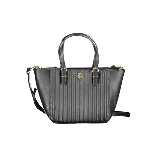 Tommy Hilfiger – Schwarze Polyethylen-Handtasche