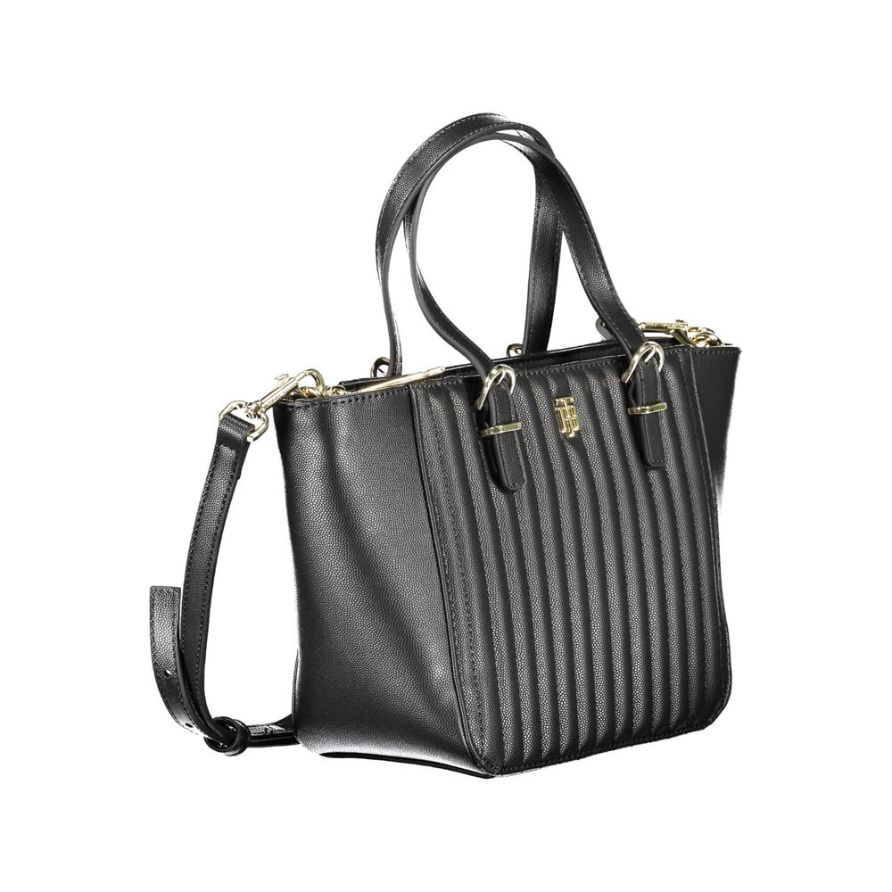 Tommy Hilfiger – Schwarze Polyethylen-Handtasche
