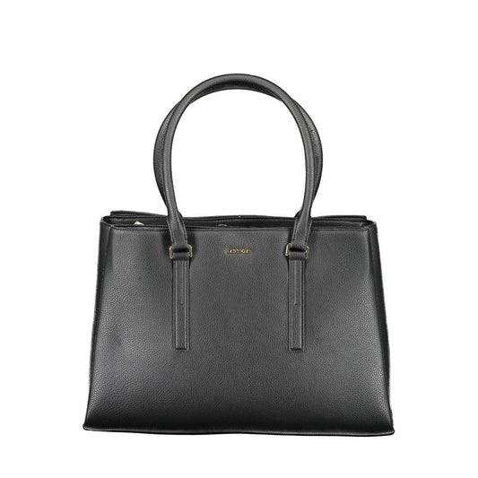Calvin Klein Schwarze Polyester-Handtasche