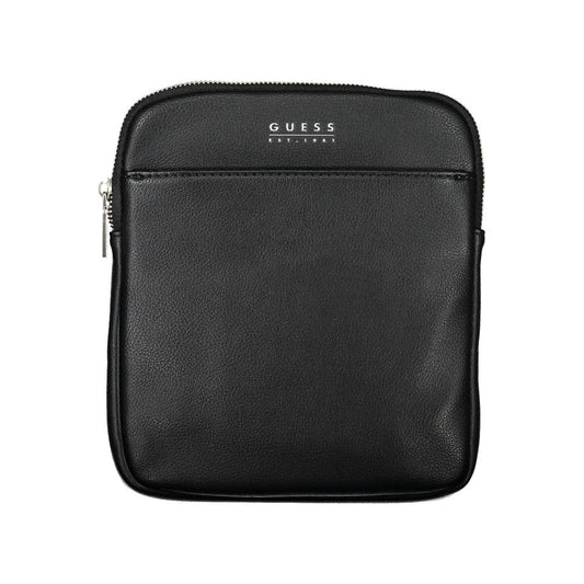 Guess Jeans – Schwarze Polyethylen-Umhängetasche
