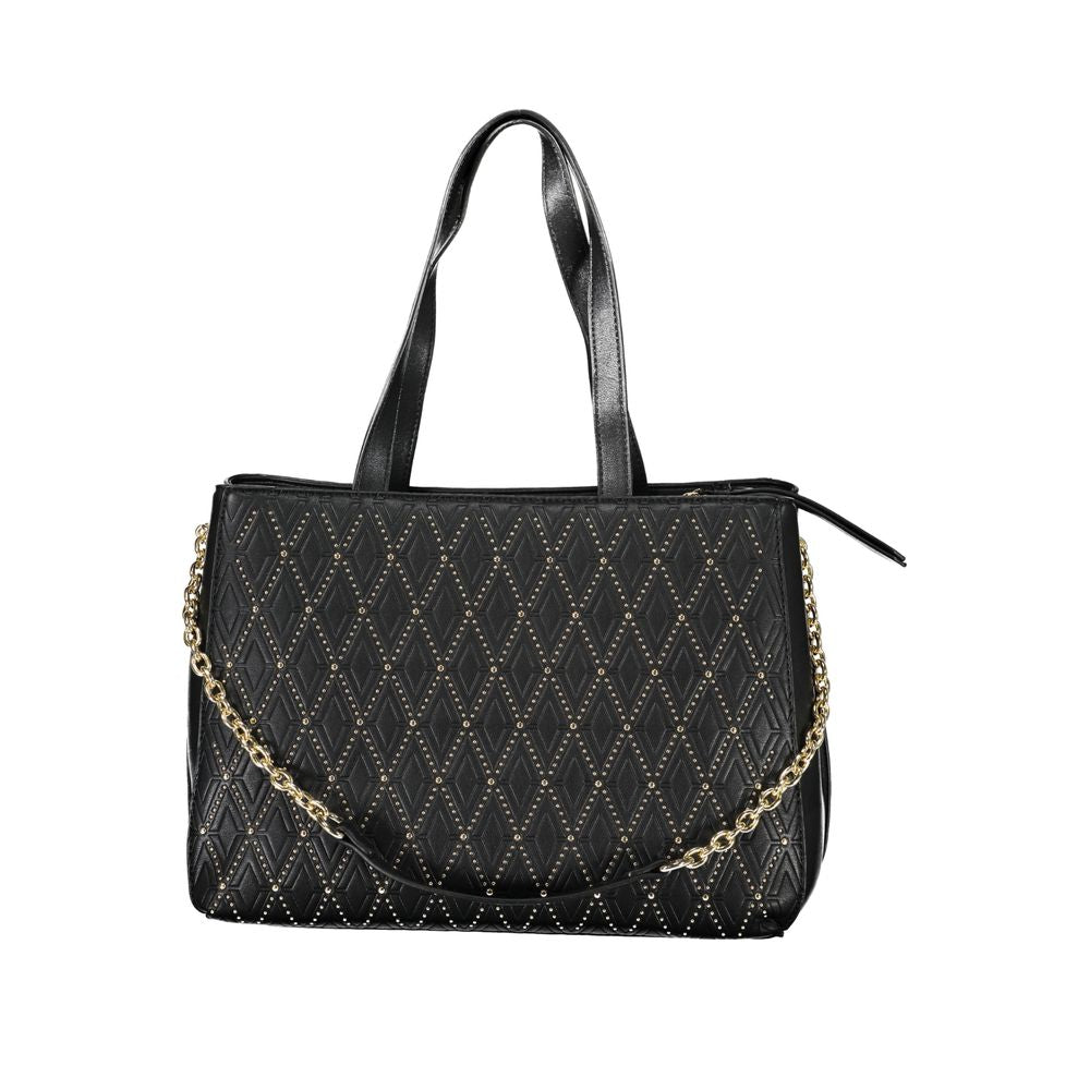 Mario Valentino Schwarze Polyethylen-Handtasche