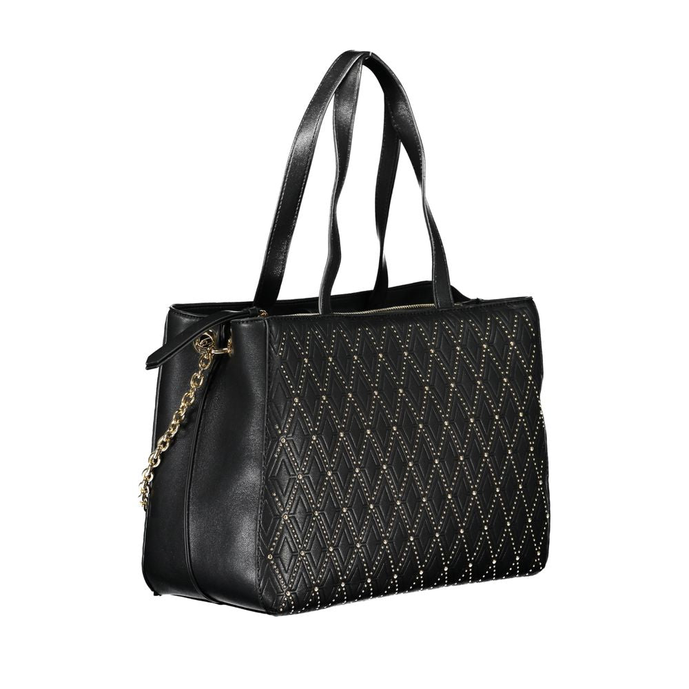 Mario Valentino Schwarze Polyethylen-Handtasche