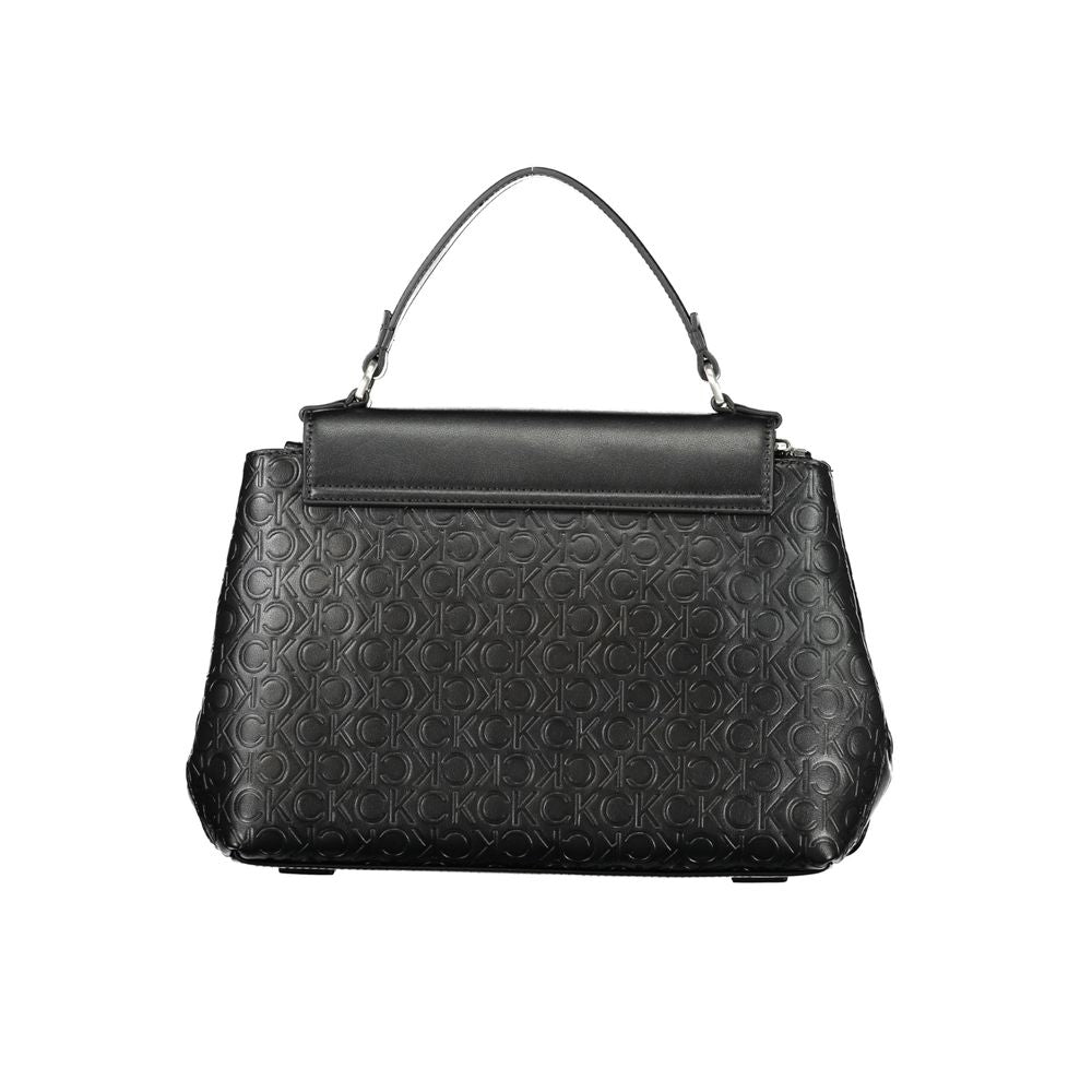 Calvin Klein Schwarze Polyester-Handtasche