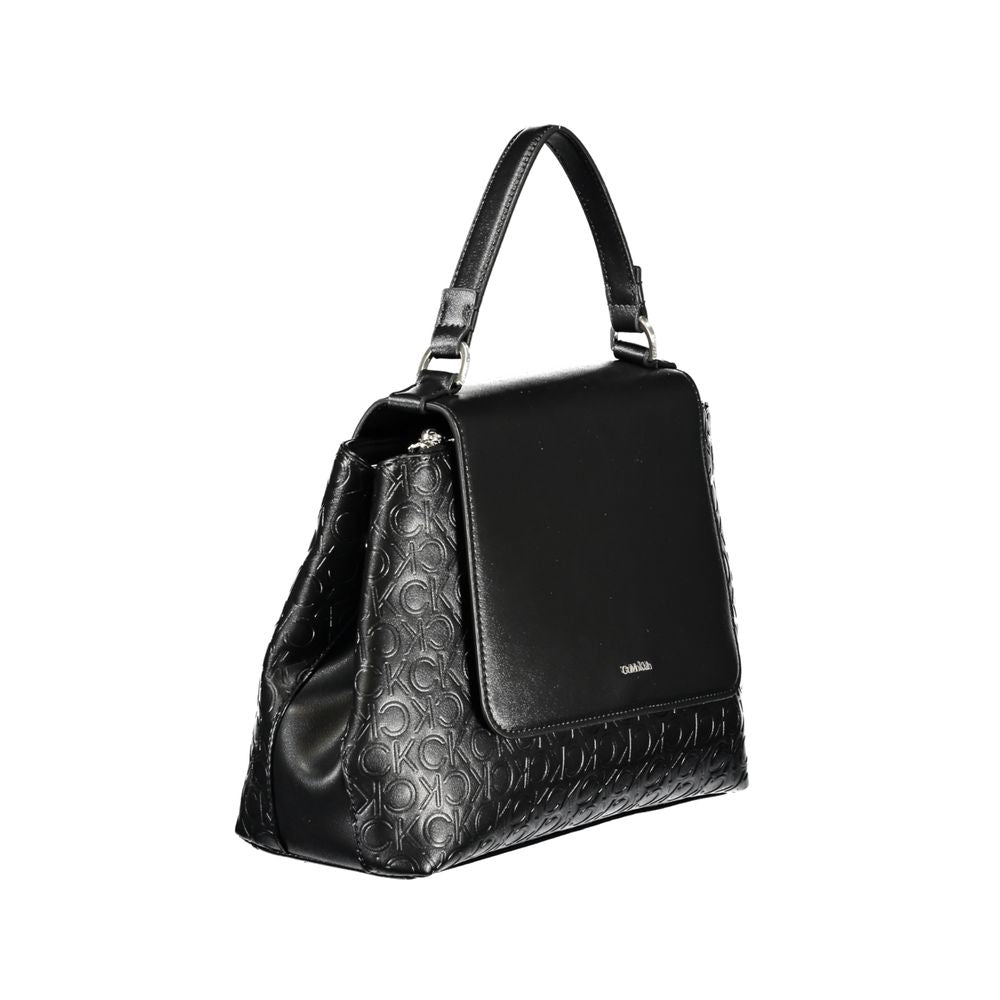 Calvin Klein Schwarze Polyester-Handtasche