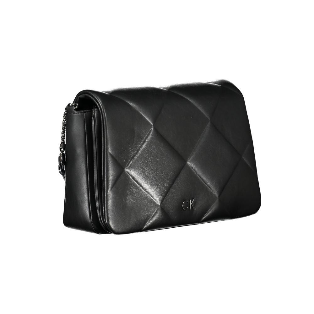 Calvin Klein Schwarze Polyester-Handtasche
