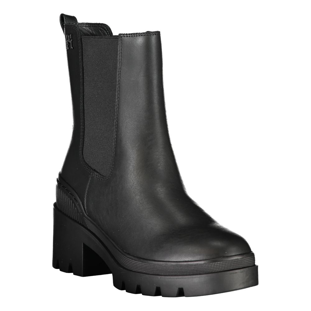 Tommy Hilfiger – Schwarze Polyesterstiefel