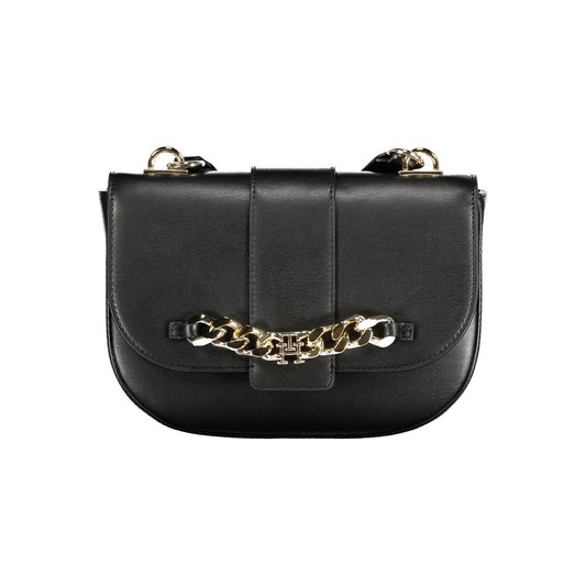 Tommy Hilfiger – Schwarze Polyethylen-Handtasche