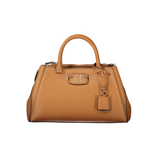 Guess Jeans – Braune Polyethylen-Handtasche