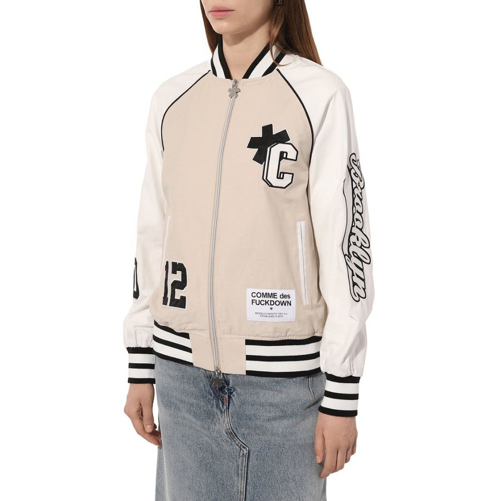 Comme Des Fuckdown Beige Baumwolljacken &amp; Mantel