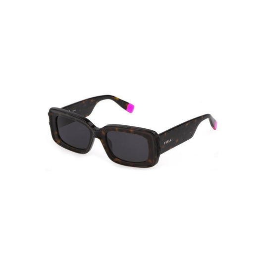 Furla Sonnenbrille aus braunem Kunststoff
