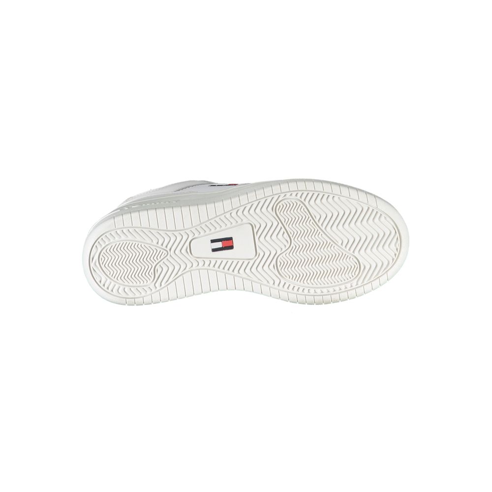 Tommy Hilfiger – Weiße Polyester-Sneaker