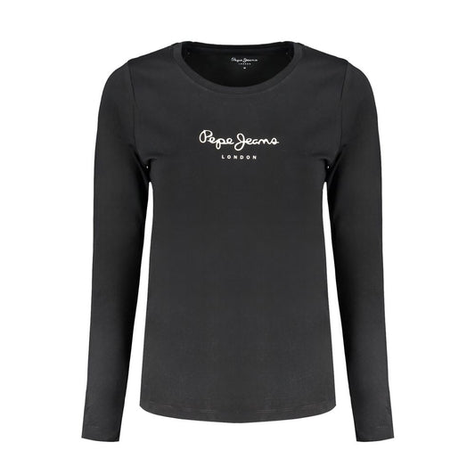 Pepe Jeans Black Cotton Women T-Shirt