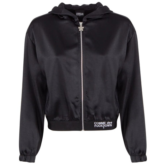 Comme Des Fuckdown – Schwarzer Polyesterpullover