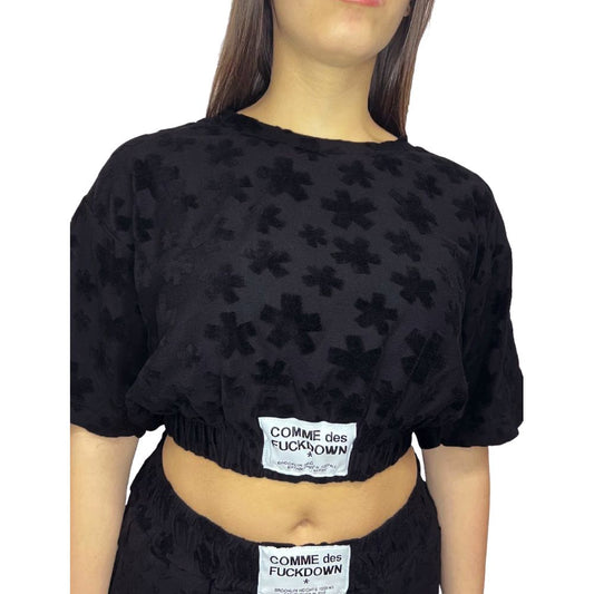 Comme Des Fuckdown – Schwarzer Baumwollpullover