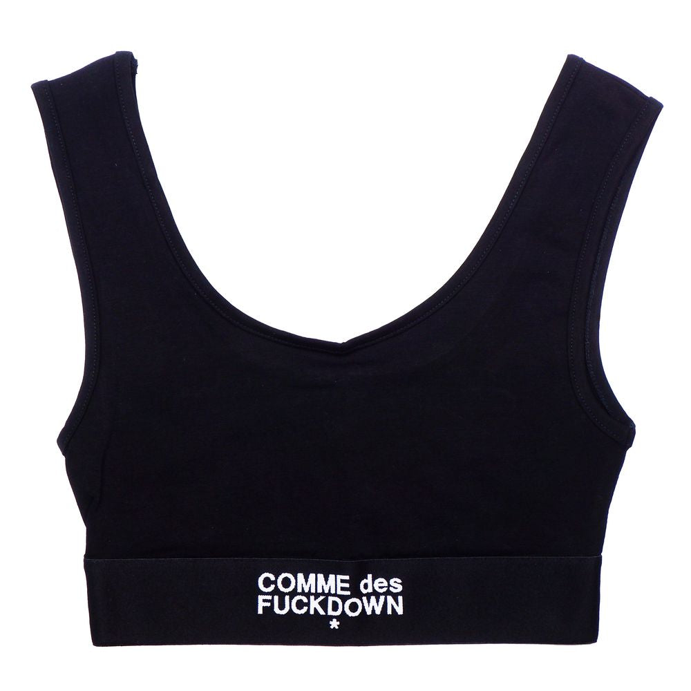 Comme Des Fuckdown Schwarze Baumwolloberteile und T-Shirts