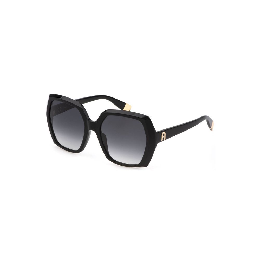 Furla Damen-Sonnenbrille aus schwarzem Acetat