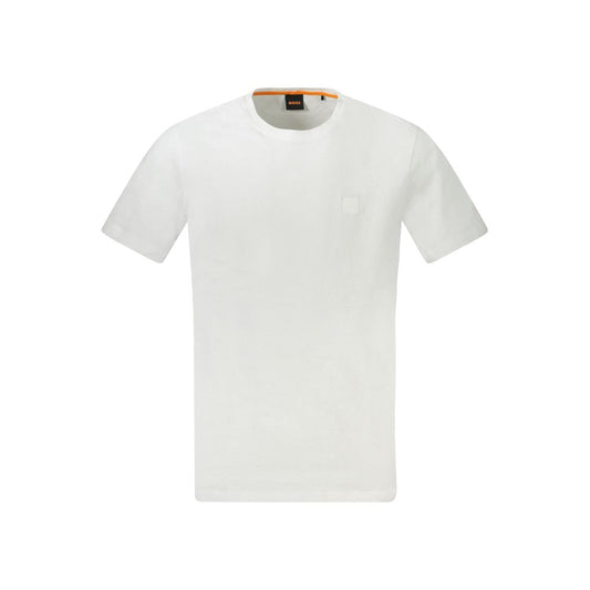 Hugo Boss Weißes Baumwoll-T-Shirt für Herren