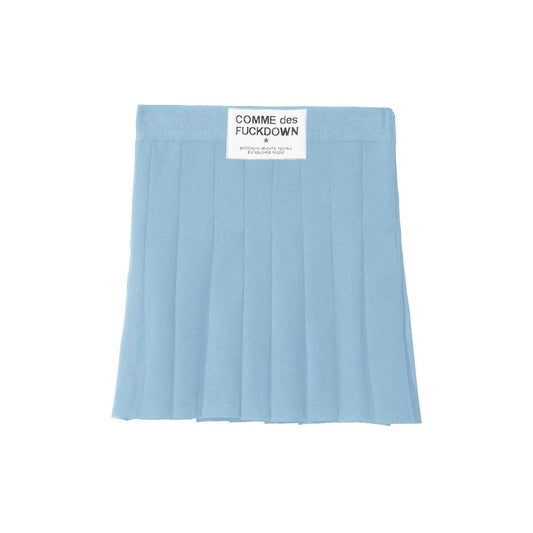 Comme Des Fuckdown Blauer Polyesterrock