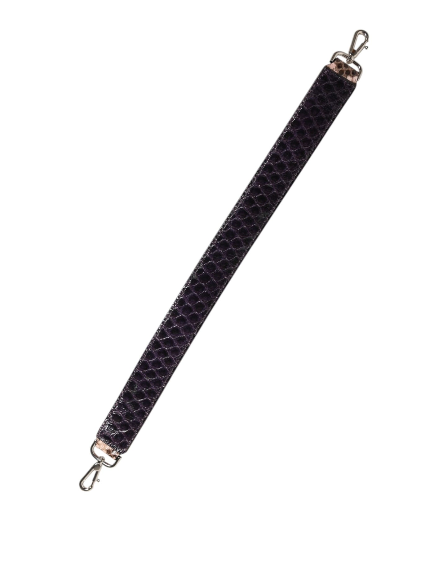Dolce &amp; Gabbana Brauner Schultergurt für Handtaschenzubehör aus exotischem Leder