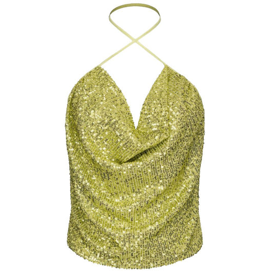 PINKO Grüne Polyester-Tops und T-Shirts