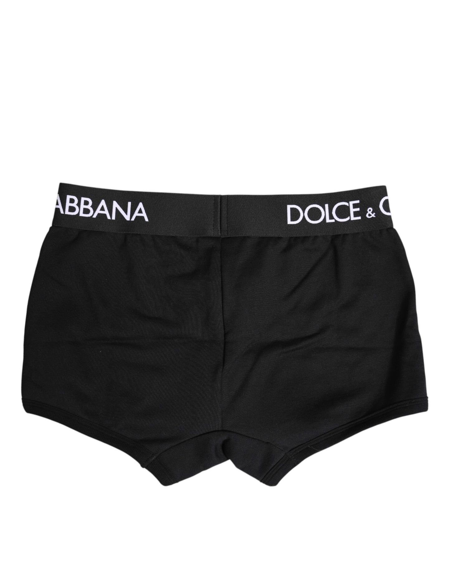 Dolce & Gabbana Black Cotton Stretch Regular Boxer Underwear