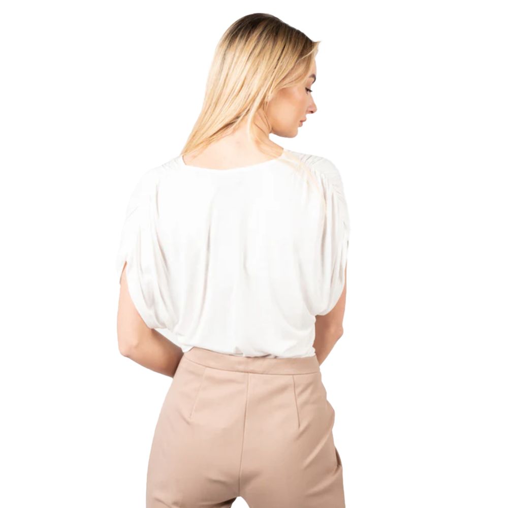 PINKO Weiße Viskose-Tops und T-Shirts